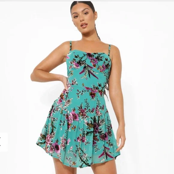 Boohoo | Dresses | Devore Corset Skater Dress | Poshmark Boohoo | Dresses | Devore Corset Skater Dress | Poshmark